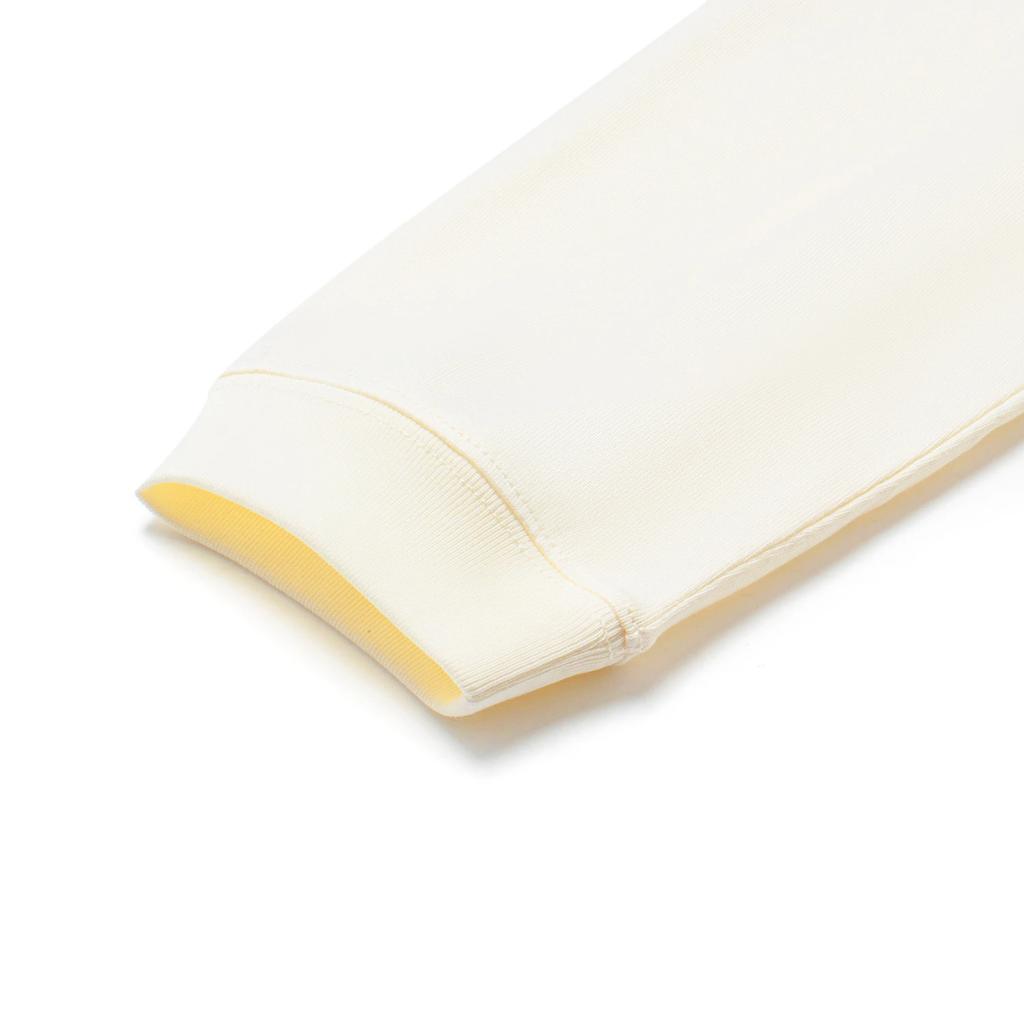 Li Ning Badfive Letter Print Loose Long Sleeve Drop Shoulder T-Shirt Men Tops Off-White AHST967-2