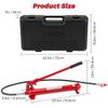 12 Ton Portable Hydraulic Jack Kit–26,455 Lbs Capacity,Auto Body Repair Tool,4.6Ft Hose, Storage Case–for Car, Truck Maintenance