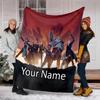 Custom Name Vox Machina Theme Printed Blanket - Perfect for Couch, Bed, Travel & Outdoor Use | Machine Washable, Cozy & Durable.