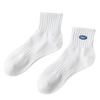 Unisex Breathable Cotton Mid-Tube Socks: Thin & Deodorant for Spring/Summer Sports