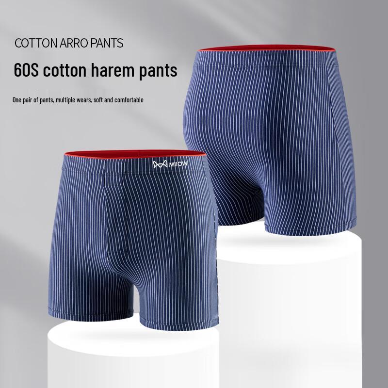 MaoRen Men's 60S Cotton Blend Boxer Briefs (2-Pack)