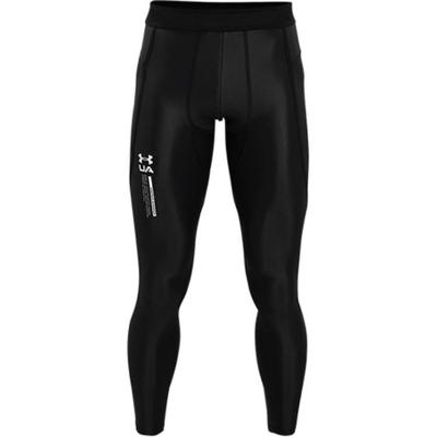 UA Iso-Chill Perforated Logo Print Workout Leggings Men Leggings Black 1361583-001