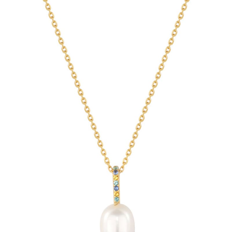 

ANIA HAIE Natural Freshwater Pearl 925 Silver Necklace N054-01G single type