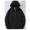 Unisex Windproof Softshell Jacket: Warm Hooded Outdoor Cardigan for Men & Women in Autumn/Winter
