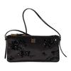 Metal Logo Silk Mini Shoulder Bag Women Shoulder Bag Black 5NI007_2CVJ_F0002