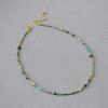 Retro Art Irregular Baroque Turquoise Beaded Necklace