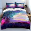Colorful trees and landscape. Bedding sets Duvet cover sets Duvet covers Pillowcases(1 * Duvet Cover 2 * Pillowcases without duvet insert)
