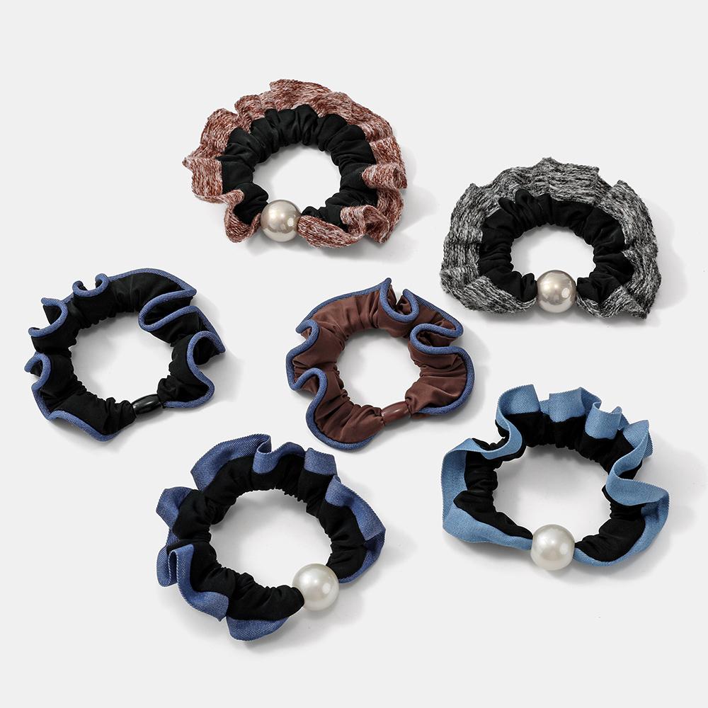 Korean Style New Pearl Hair Scrunchie - High Elasticity No-Slip Headband, Minimalist Versatile Hair Tie for Women