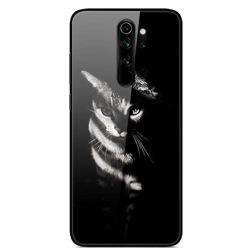 For Xiaomi Redmi Note 8 Pro Case Tempered Glass Fashion Lovely Phone Cases for Redmi Note 8 8T Note8 8Pro Back Cover Funda Coque