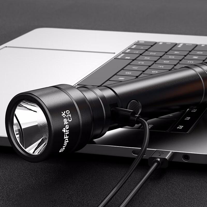 SupFire C20 Rechargeable LED Flashlight
