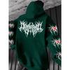 Unisex Y2K Gothic Punk Graphic Hoodie Oversized Long Sleeve Streetwear Sweatshirt