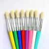 4-teiliges Pinsel-Set, rund, mit spitzer Spitze, Borstenhaar, Künstler-Ölgemäldepinsel