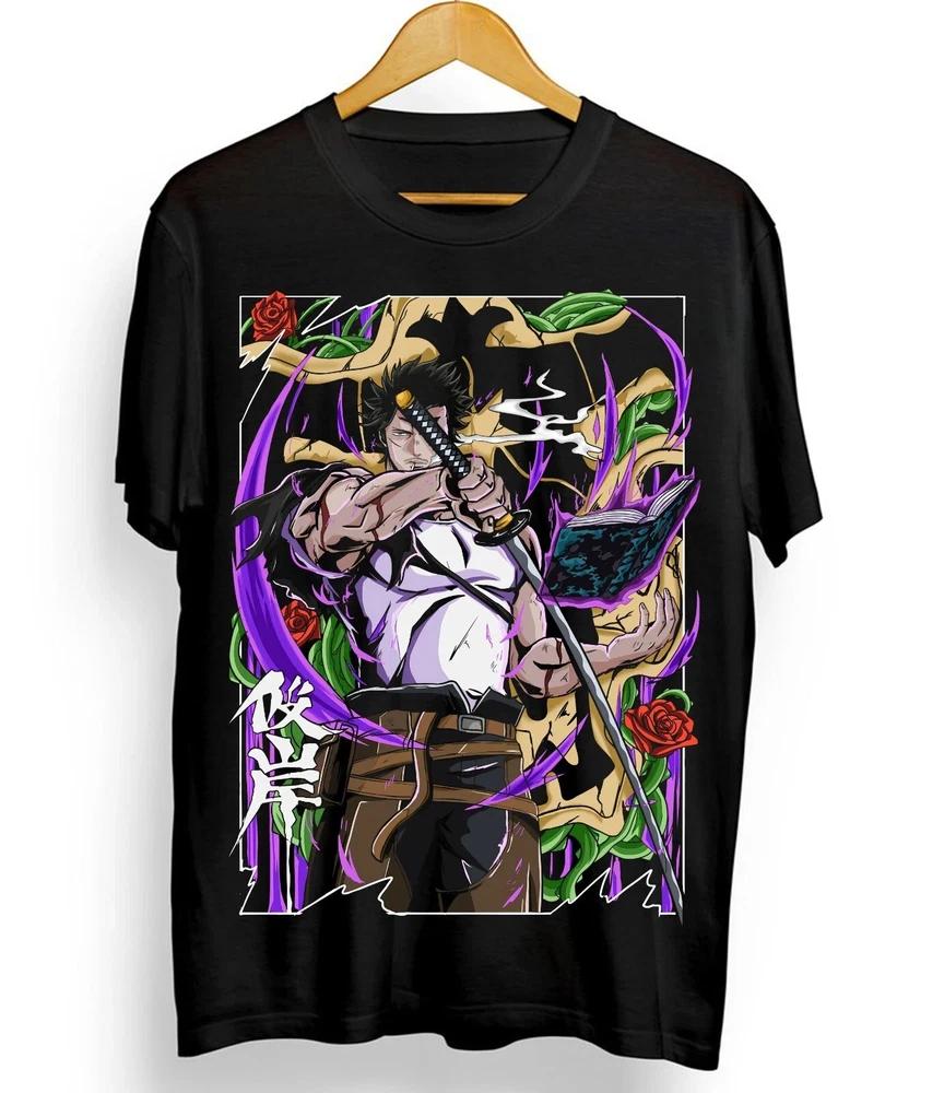 Yami Sukehiro Tshirt Black Clover Asta Yuno Girl Anime Gift Shirt S
