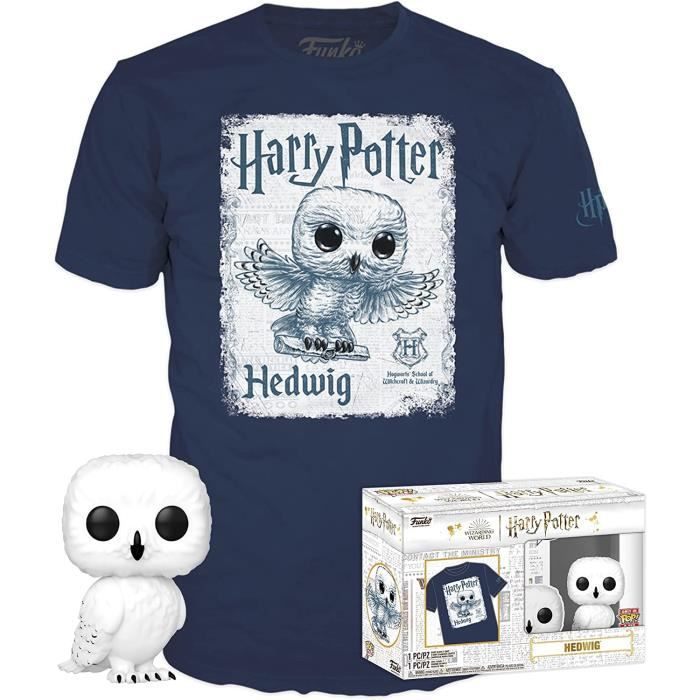 Figurine Funko Pop! Harry Potter - Hedwig - Blanc - Adulte - T.Shirt XL Inclus