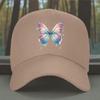 Watercolor Butterfly Baseball Cap Adjustable Polyester Summer Outdoor Sun Hat Unisex