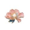 Fashion Chinese Style Enamel Peony Flower Brooches for Women Clothing Coat Party Accessries Gifts