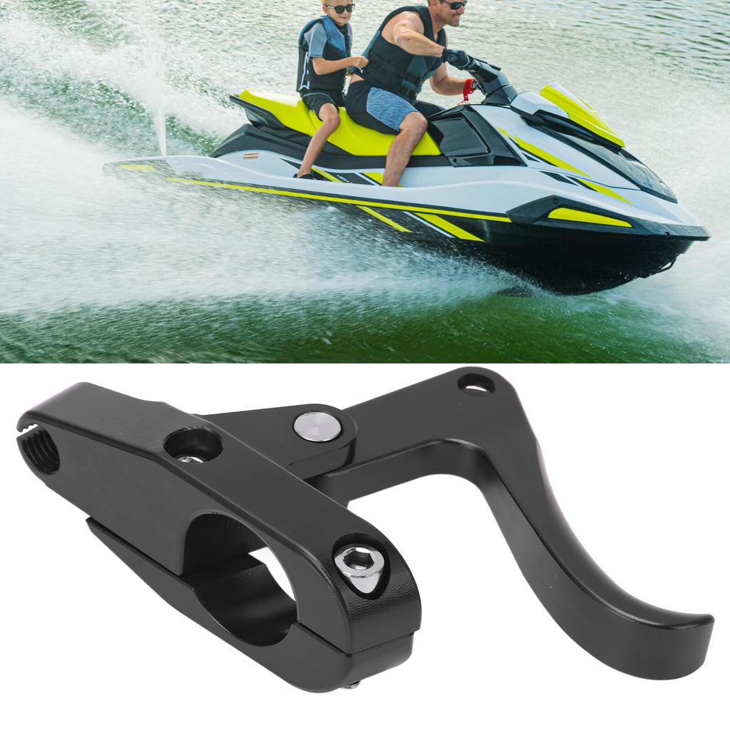 Finger Throttle Short Clutch Lever Throttle Thumb Assembly Replacement for JETSKI Black