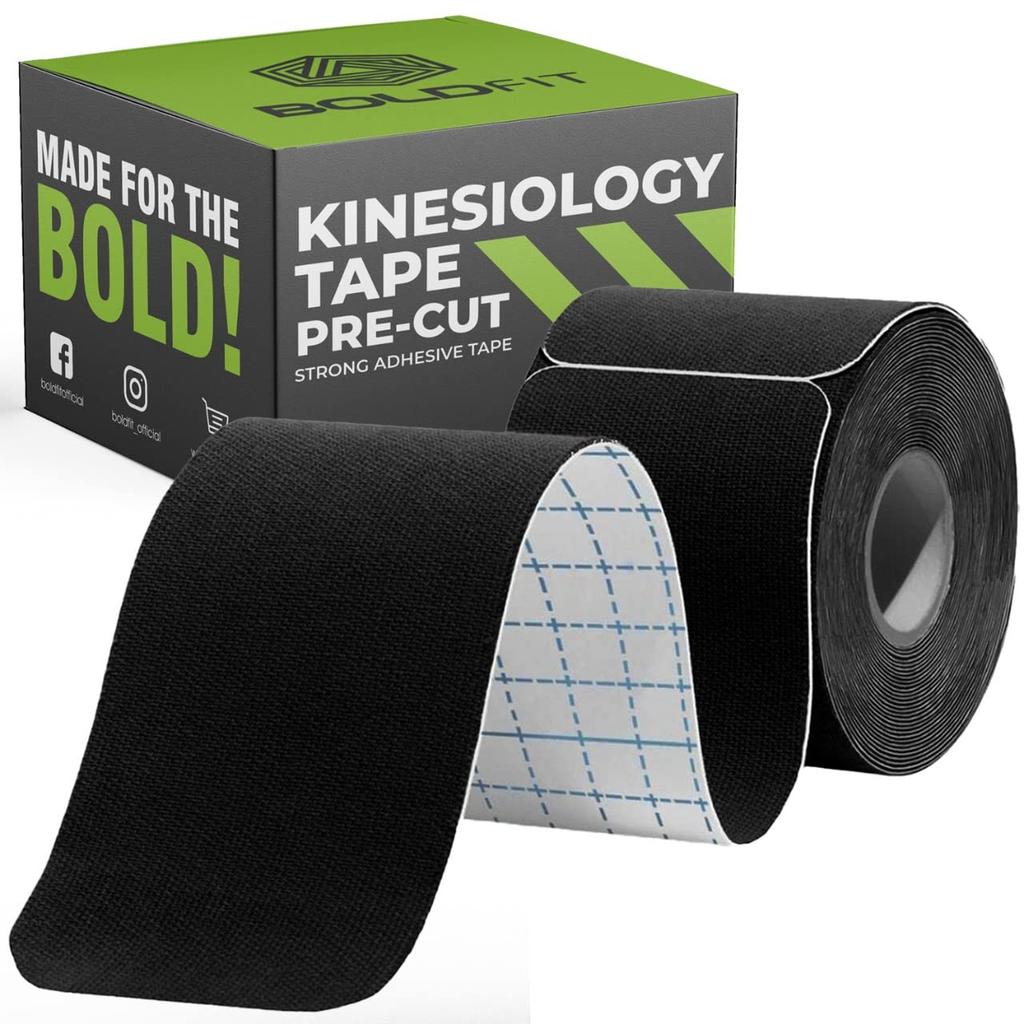 Boldfit Kinesiology Tape for Physiotherapy Precut Kinesio Tape for Sport Injury Pain Relief Muscle Tape for Shoulder, Wings, Arms, Ankle K Taping W