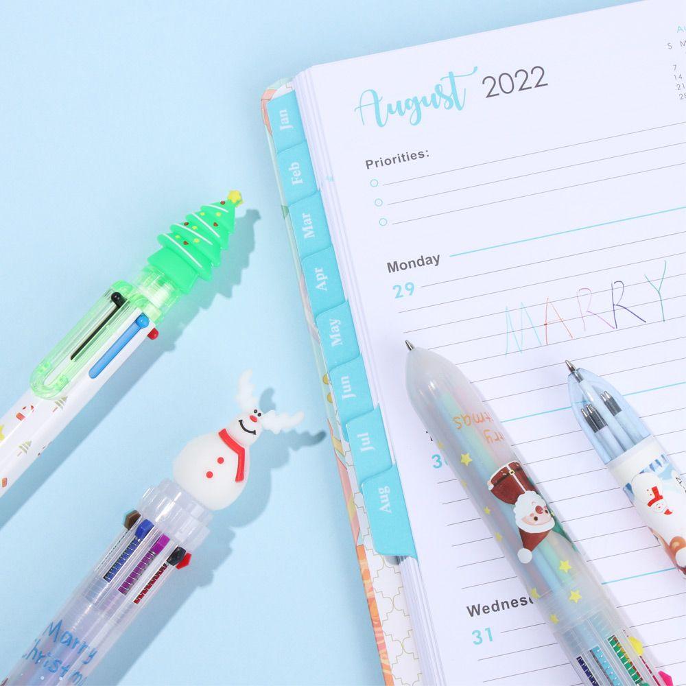 Students Gifts Decor Merry Christmas Cartoon Ball-point Pen Xmas Stationery Santa Claus Pen