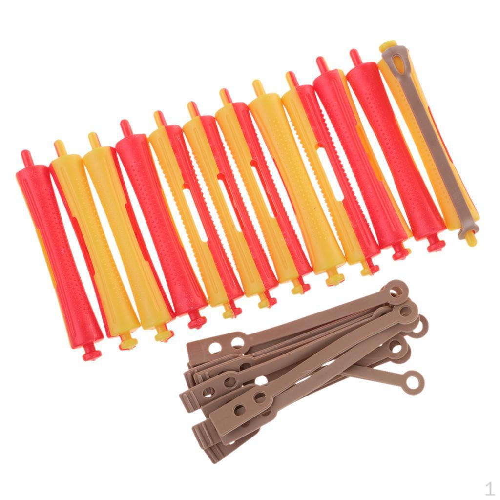 

Of 12 Perm Rods Girls Wavy Rollers Beauty Salon Tool 1.4x9 cm