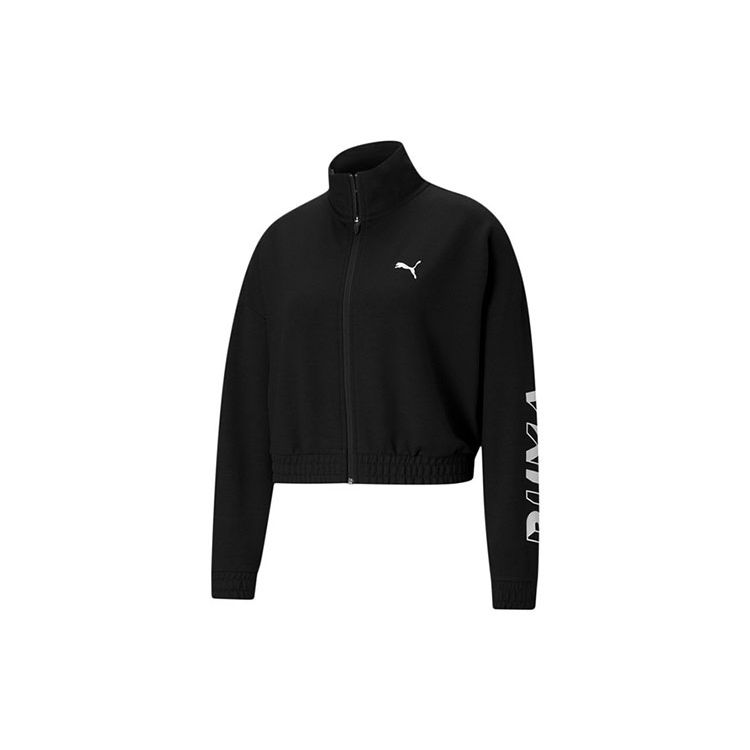 

Puma Современная спортивная куртка с принтом букв и воротником-стойкой, женская куртка черного цвета 588732-01 S