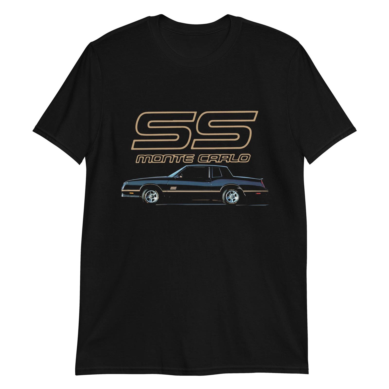 1988 Chevy Monte Carlo SS Black & Gold Classic car T-Shirt S
