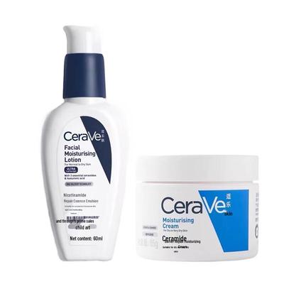 CeraVe Niacinamide Repair Serum & Ceramide Cream Skincare Set