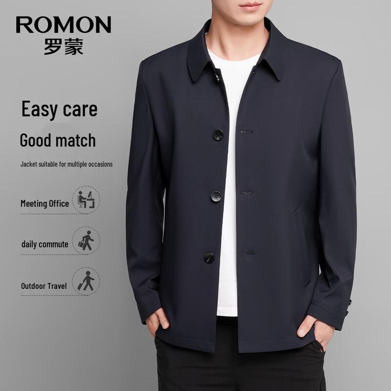 Romon Men s Turn-Down Collar Jacket J3510 175