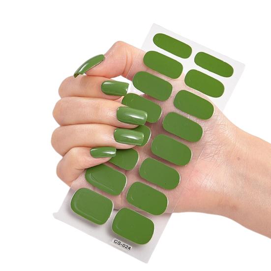 1 Set Gel Nail Strips Full Wrap Stickers Self Adhesive Art Decals Easy Removal Nail Stickers for Strengthening Nails