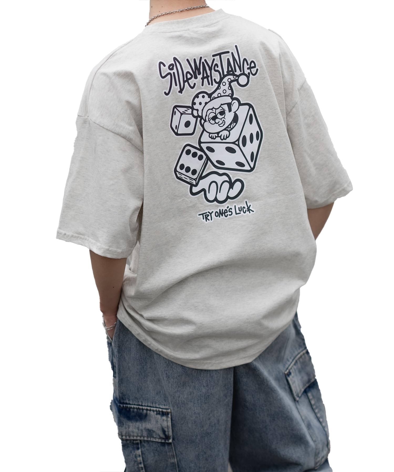 

IMPROMES Casual SIDEWAYSTANCE Men s Short Sleeve Die Print T-Shirt, Oatmeal