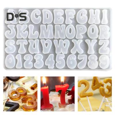 Reusable Baking Mold Easy Demoulding Eco Friendly English Alphabet A Z Epoxy Resin Silicone Mold