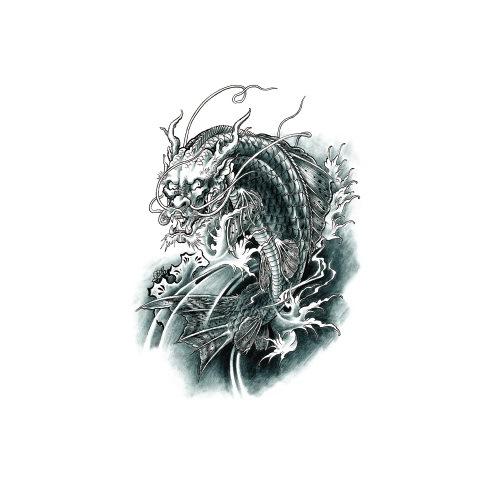 Tattoo-Aufkleber Blume Arm Halber Arm Wasserübertragung Wasserdichter Tattoo-Aufkleber Glückverheißende Bedeutung Chinesischer Stil Tattoo