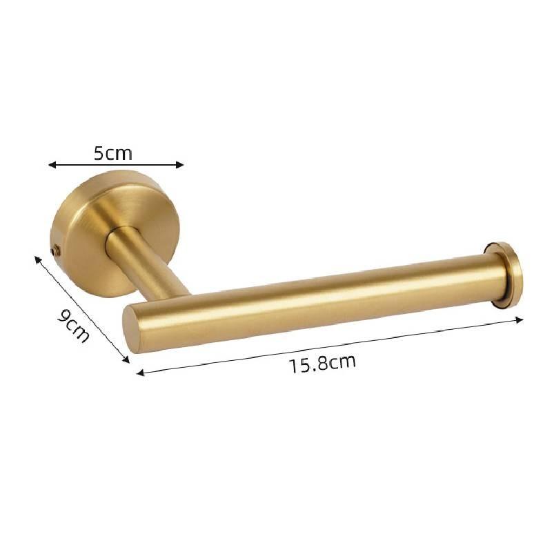 Steel Toilet Stainless Roll Holder And Towel Ring Set Wall Mounted Bathroom Tool