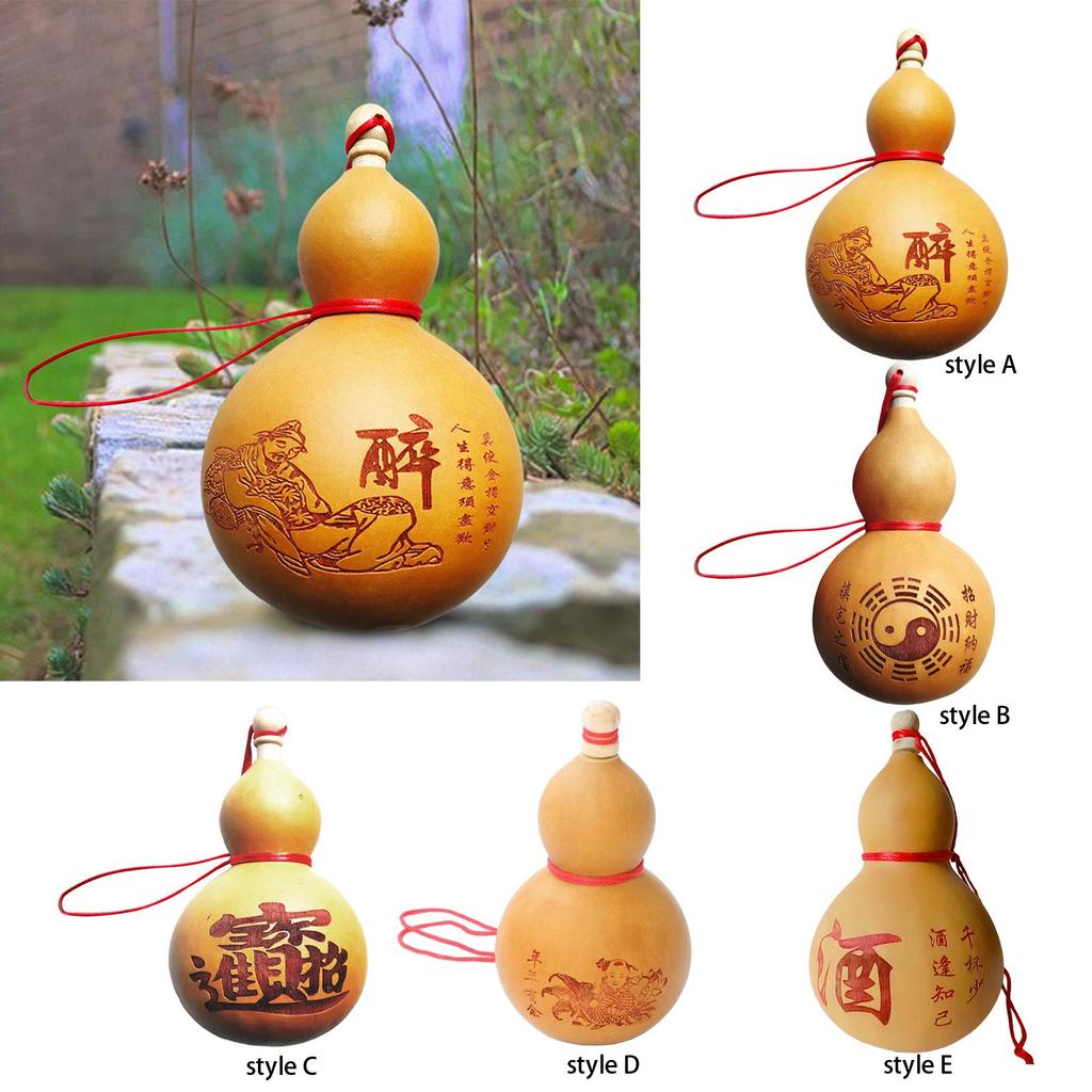 Flagon Gourd Craft Water Bottle Pumpkin Dried Gourd Bottle for Outdoor