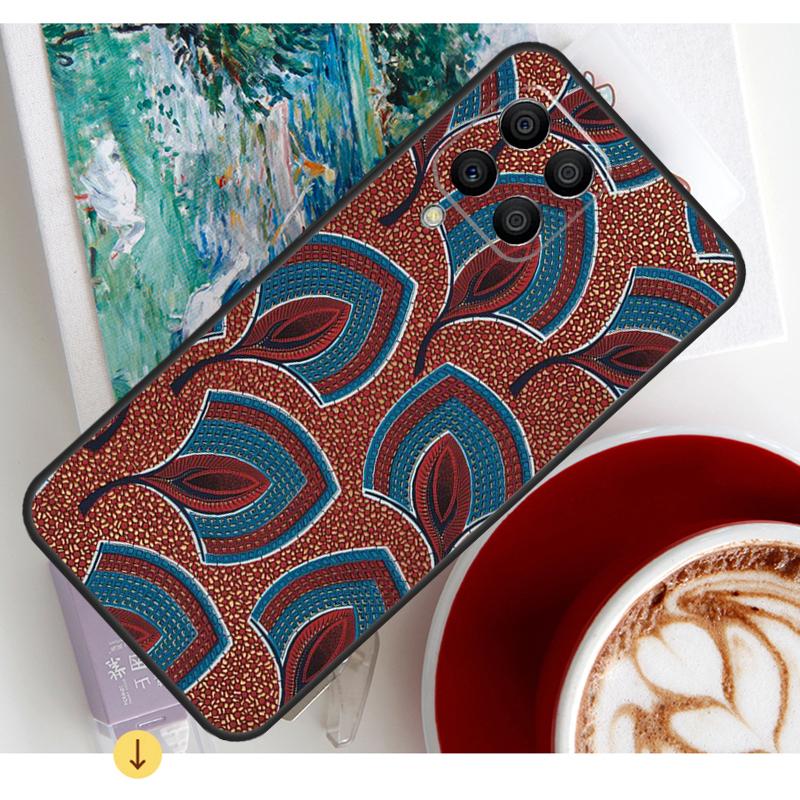 

African Prints Fabric Case For Samsung Galaxy M20 M31 M16 M36 M56 M33 M53 M13 M12 M32 M52 M15 M55 M14 M35 M34 M54 Samsung M13 4G