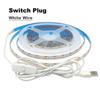 5V USB 2835 LED Strip Light with DC Plug 3528 SMD Flexible Led Tape Ribbon 60LED 0.5m 1m 2m 5m Cabinet Lights Night TV Backlight
