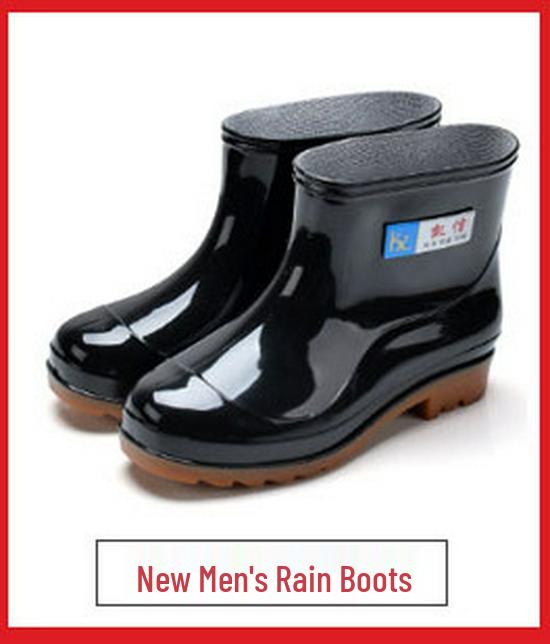 Women's Non-slip Low-top Rain Shoes, Short Tube Rubber Boots, Low Heel Water Shoes