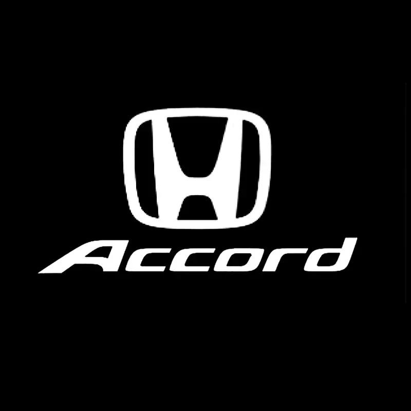 For Honda Ac2Pcs LED Car Door Welcome Light Projector Ghost Shadow Courtesy Lamp for Honda Accord Elysion CR-Z Odyssey SPIRIOR Accessories