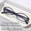 Exquisite Sparkling Diamond Anti-Blue Light Reading Glasses Stylish High-Definition Oval Small-Frame Presbyopia Glasses