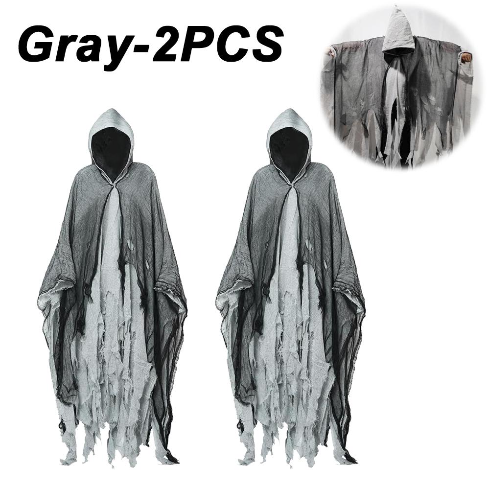 Halloween Cloak Witch Cloak Grim Reaper Costume Cloak Haunted House Costume Dress Up Horror Trick Costume Props