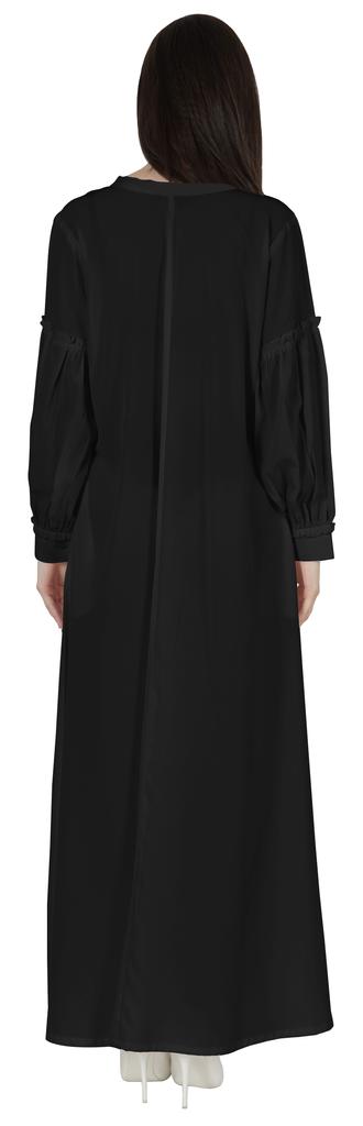 Bimba Women's  Abaya  Islamic Prayer Dress With  Hijab Scarf  Cuff On Sleeve  Muslim