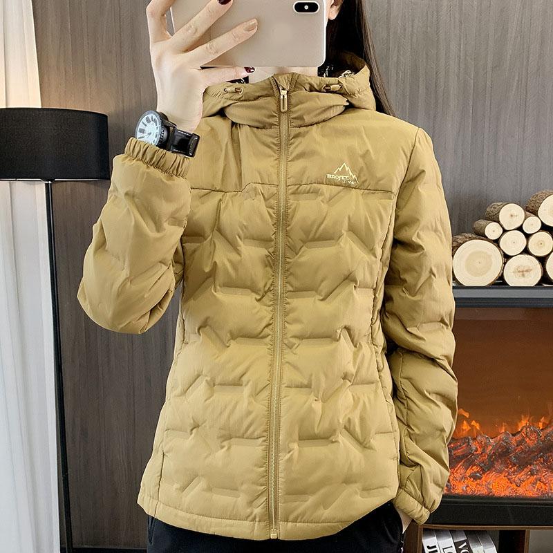 

Зимние водонепроницаемые и ветрозащитные пуховики с капюшоном женские толстовки с капюшоном для походов на открытом воздухе скалолазания катания на лыжах повседневное толстое теплое пальто женский пуховик S верблюд