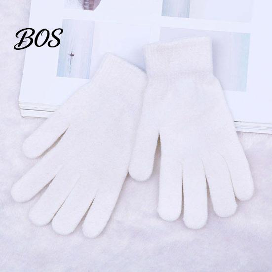 Heavy Duty Mountaineering Hand Protection Winter Thermal Gloves for Men Women, Thickened Velvet Lined Mittens, Knit Five Finger Cold Weather
