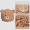 Cute Cartoon Bear Shower Caps Hair-drying Cap Coral Velvet Quick-drying Hat for Kids Super Absorbent Towels Bathroom Accessories