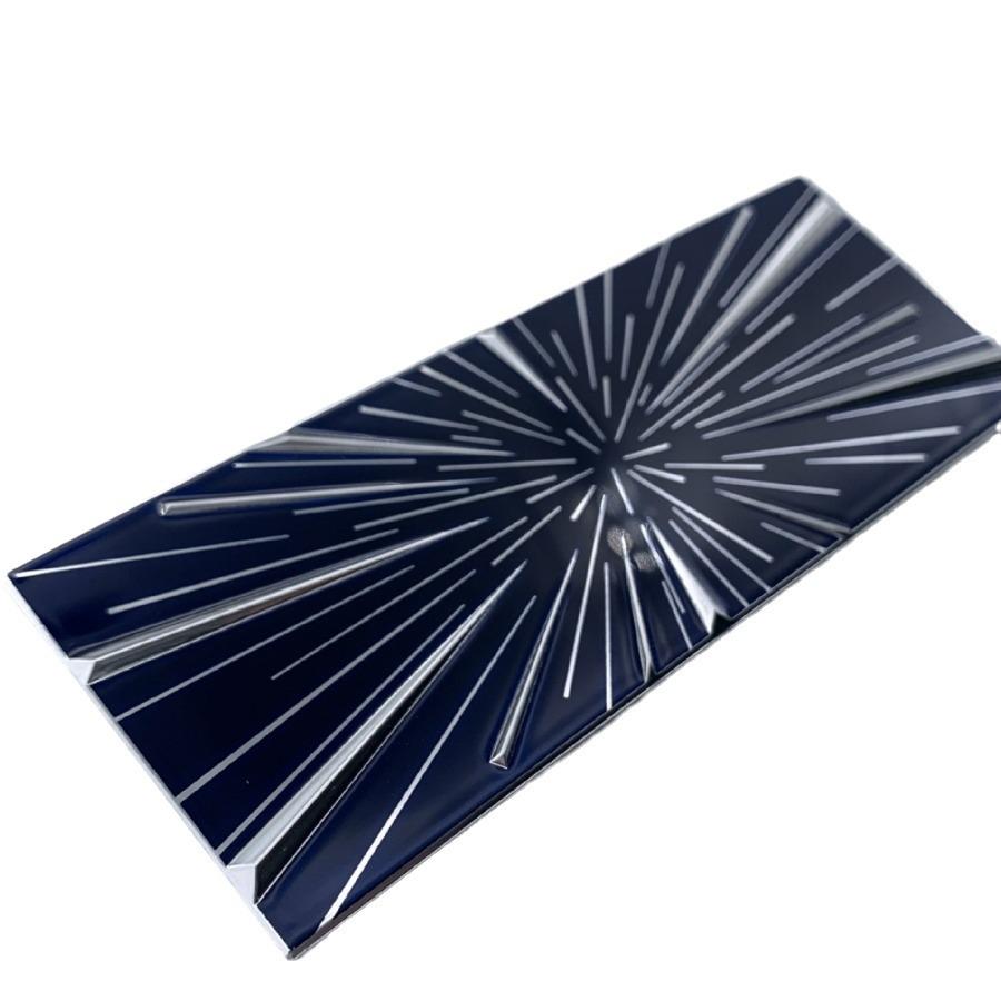 Tesla Model 3/Y/S/X Aluminiumlegierung Zeittunnel Hecketikett Dekorationsaufkleber