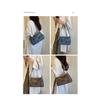 Women Vintage Large Capacity Soft PU Shoulder Bag with Belt Detail for Daily Commute