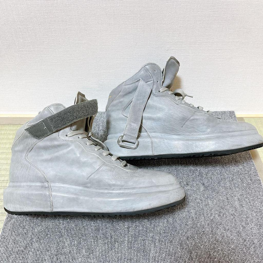 Used [Good Condition] OFFICINE CREATIVE Gray High Cut Sneakers Negotiable