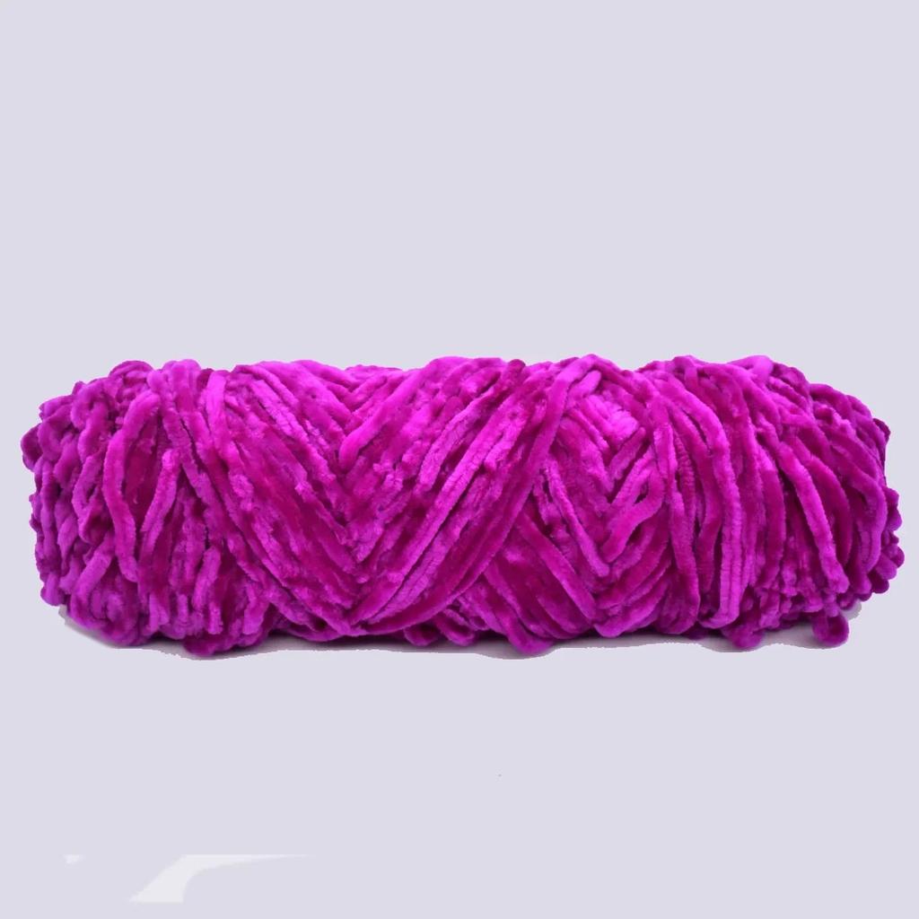 1pc 100g Chenille Yarn Soft Thick Velvet Yarn Handmade DIY Crafts Dolls Crochet Yarn Line for Knitting Scarf Hat Sweater