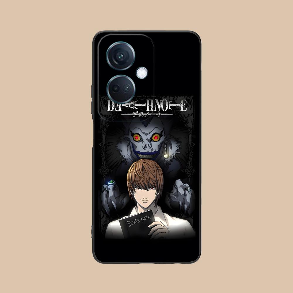 Death Note Kira Light Mobile Phone Case for OPPO Reno 14 13 12 11 10 9 8 7 6 5 F T Pro 5G Colorful Printing Cover Luxury Cover