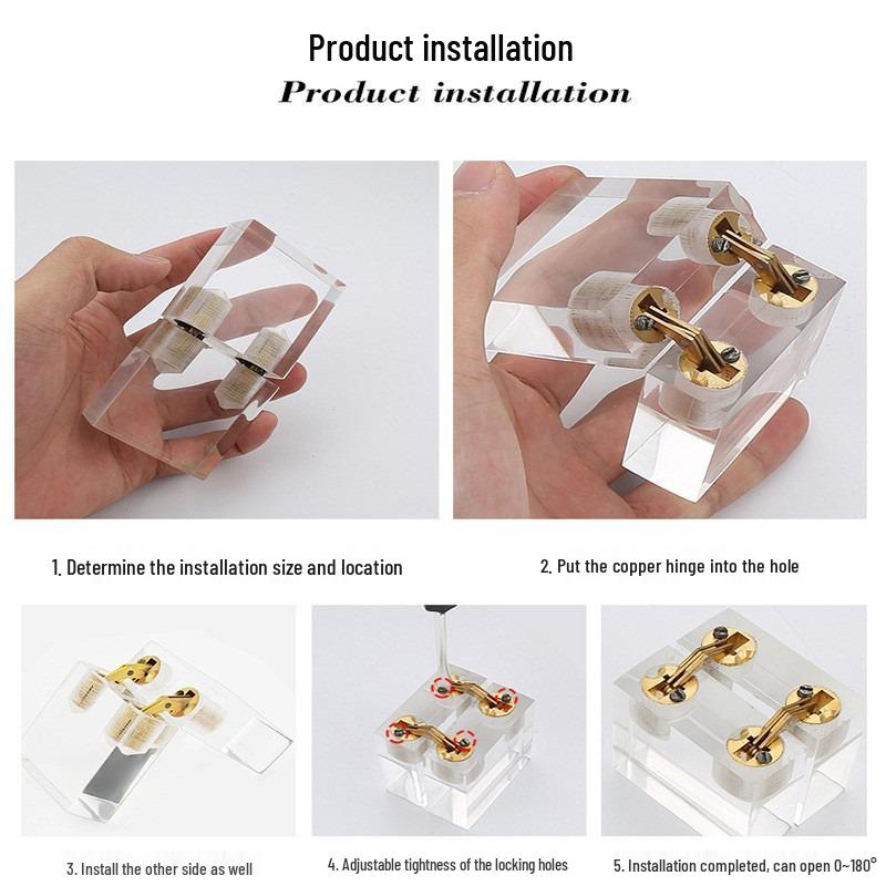 Copper Concealed Butt Hinge for Jewelry and Decorative Boxes